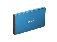 NATEC Kućište za tvrdi disk Rhino Go, USB 3.0, 2,5", plava